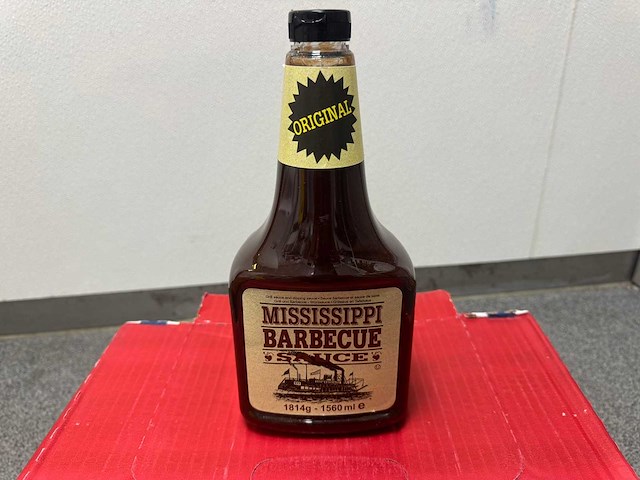 Mississippi - fles barbecue saus (12x) - afbeelding 1 van  3