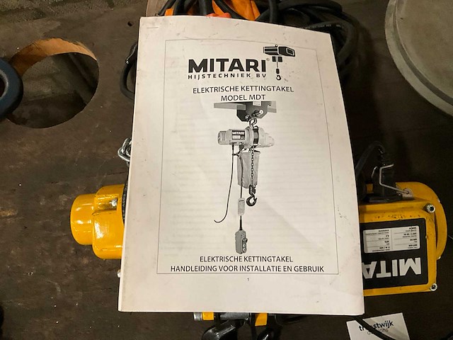 Mitari mdt-500 elektrische kettingtakel - afbeelding 6 van  6