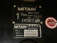 Mitari mgt-1000 mechanische loopkat - afbeelding 4 van  5