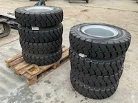 Mitas fl-08 dubbellucht met velg voor wacker neuson ew65 mobiele midigraafmachine (4x) - afbeelding 4 van  6