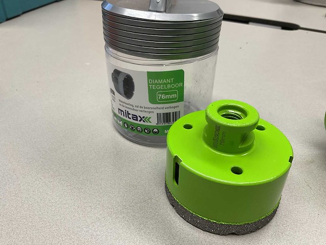 Mitax 76mm + 80mm diamant tegelboor (2x) - afbeelding 2 van  3