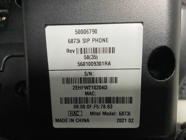 Mitel 6873i sip voip telefoon (18x) - afbeelding 3 van  4