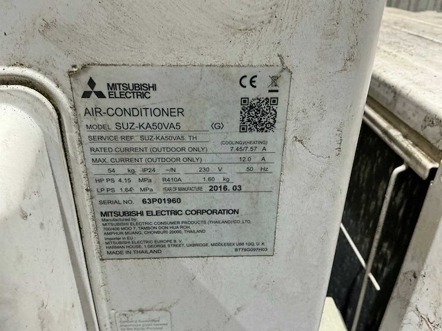 Mitsubischi - 2016 - suz-ka50va5 + mxz-3d54va2 - airconditioning - afbeelding 9 van  14