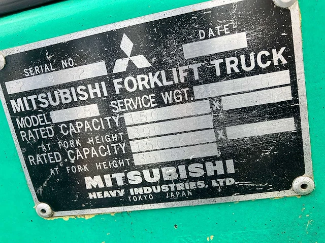 Mitsubishi - 1500 - vorkheftruck - afbeelding 13 van  13