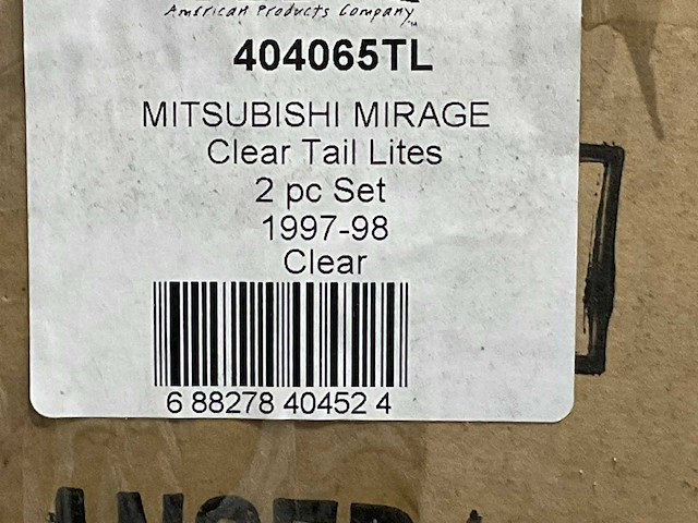 Mitsubishi - clear tail lites - 404065tl - autoverlichtingset (100x) - afbeelding 7 van  7
