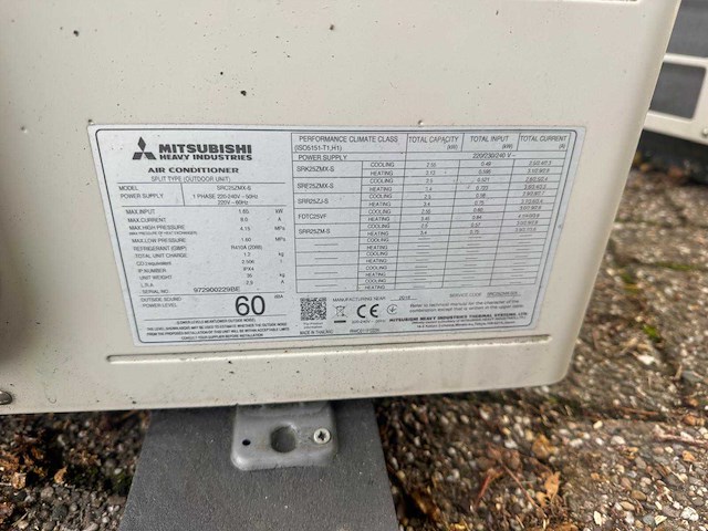 Mitsubishi airco binnen+ buiten unit (2x) - afbeelding 6 van  17