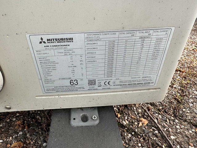 Mitsubishi airco binnen+ buiten unit (2x) - afbeelding 17 van  17