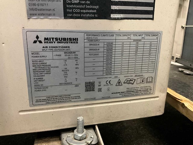 Mitsubishi airco units voor buiten (3x) - afbeelding 4 van  12