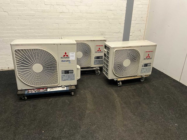 Mitsubishi airco units voor buiten (3x) - afbeelding 1 van  12