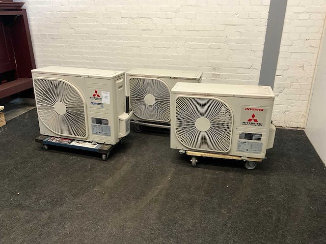 Mitsubishi airco units voor buiten (3x) - afbeelding 5 van  12