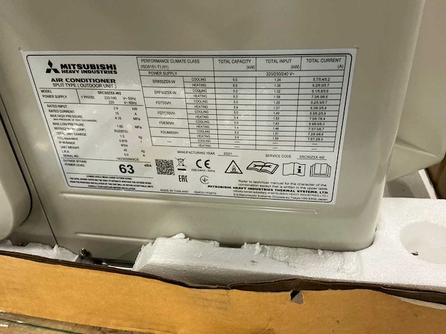 Mitsubishi airconditioning set - afbeelding 12 van  14