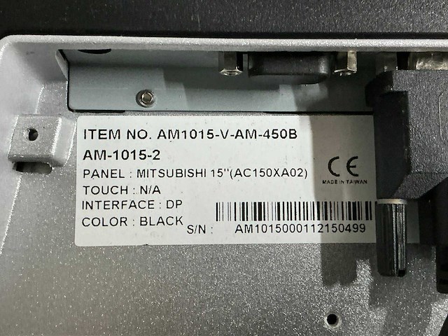 Mitsubishi am-1015-2 15” kassascherm (9x) - afbeelding 3 van  4