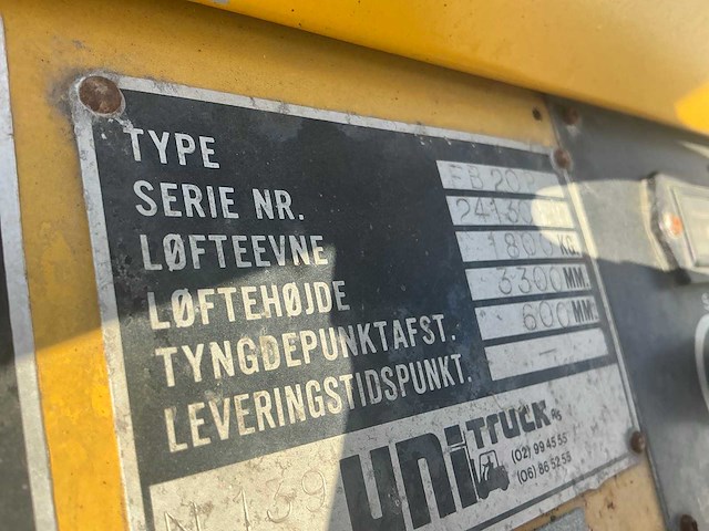 Mitsubishi fb20p vorkheftruck - afbeelding 10 van  18