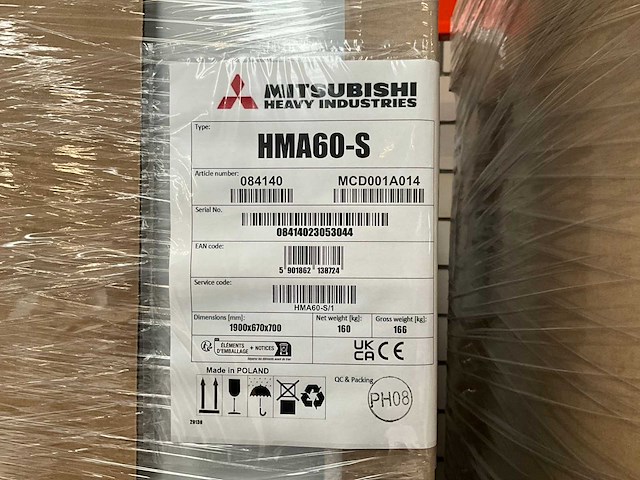 Mitsubishi hma60-s warmtepomp lucht/water 6 kw (3x) - afbeelding 4 van  5
