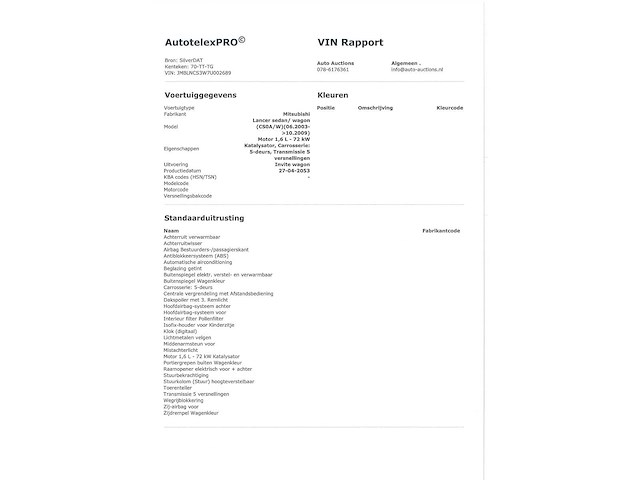 Mitsubishi lancer station wagon 1.6 inform 2007, 70-tt-tg - afbeelding 21 van  28