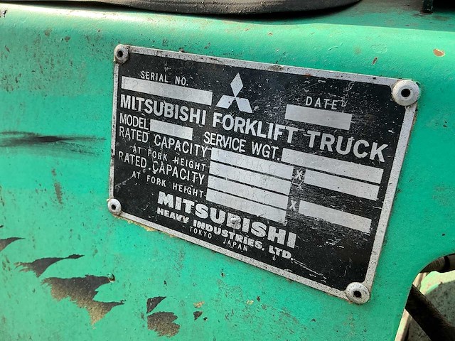 Mitsubisshi fg15 vorkheftruck - afbeelding 11 van  24