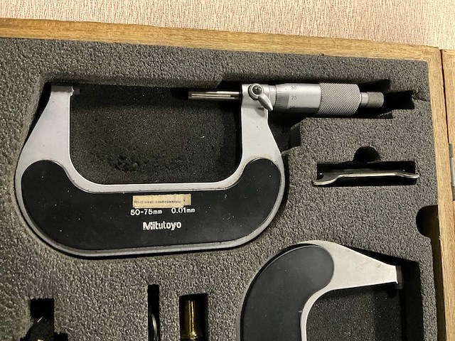Mitutoyo 0,001 buitenmaat micrometerset - afbeelding 5 van  7
