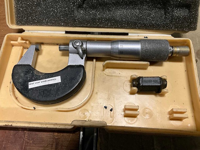 Mitutoyo 0,01 buitenmaat micrometer (2x) - afbeelding 3 van  3