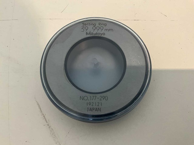 Mitutoyo 177-290 stalen instelring - afbeelding 1 van  3