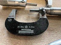Mitutoyo 25-50 buitenmaat micrometer (3x) - afbeelding 5 van  5