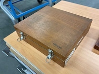 Mitutoyo 368-954 3-point micrometer set (4x) in houten kist - afbeelding 3 van  3