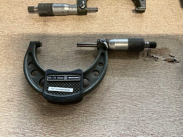 Mitutoyo 50-75 buitenmaat micrometer (3x) - afbeelding 3 van  3
