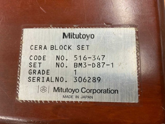 Mitutoyo 516-347 doos keramische eindmaten - afbeelding 7 van  7