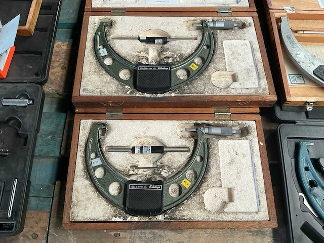 Mitutoyo buitenmaat micrometer (2x) - afbeelding 1 van  9