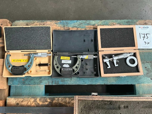 Mitutoyo buitenmaat micrometer (3x) - afbeelding 1 van  5