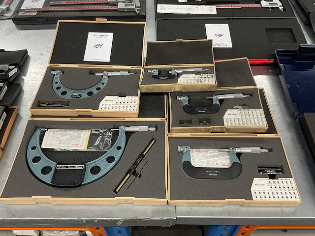 Mitutoyo buitenmaat micrometer (5x) - afbeelding 1 van  6