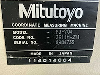 Mitutoyo fj-704 3d-meetmachine - afbeelding 3 van  8