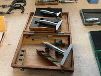 Mitutoyo/tesa 0-25 diepte micrometer (3x) - afbeelding 1 van  8