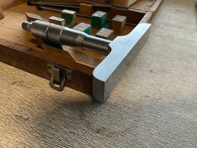 Mitutoyo/tesa 0-25 diepte micrometer (3x) - afbeelding 4 van  8