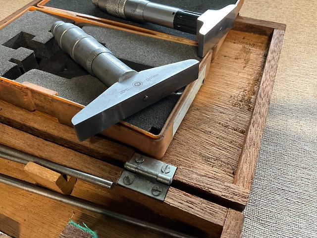 Mitutoyo/tesa 0-25 diepte micrometer (3x) - afbeelding 6 van  8