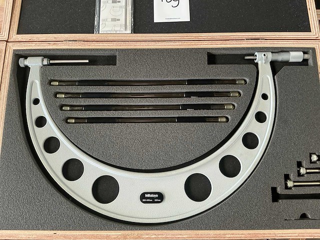 Mituyoyo 99maa001m3 buitenschroefmaat micrometer met verwisselbare aambeelden - afbeelding 2 van  8