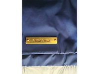 Miu miu - pochette - handtas wit lak leer met gouden details - afbeelding 7 van  14