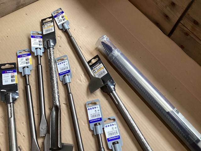 Mix kavel beitels voor boorhamer (23x) - afbeelding 5 van  6