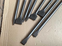 Mix kavel beitels voor boorhamer (8x) - afbeelding 2 van  5