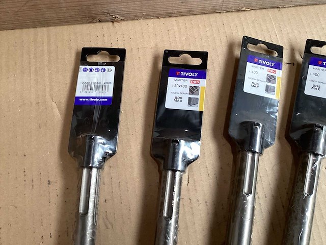 Mix kavel beitels voor boorhamer (8x) - afbeelding 3 van  5