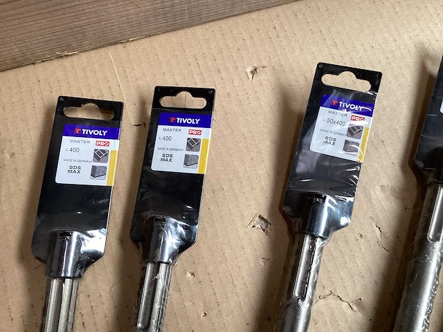 Mix kavel beitels voor boorhamer (8x) - afbeelding 4 van  5