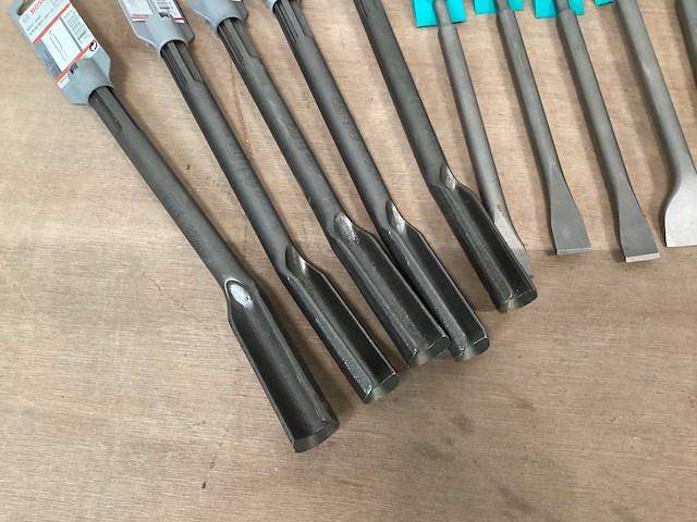 Mix kavel beitels voor hamerboor (15x) - afbeelding 2 van  6