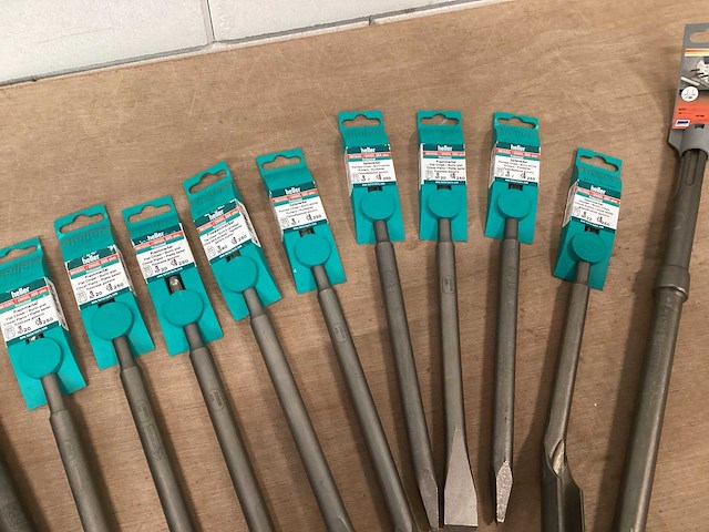 Mix kavel beitels voor hamerboor (15x) - afbeelding 4 van  6
