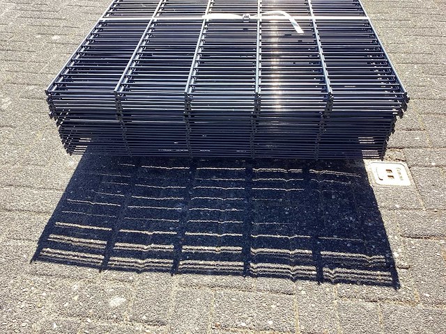 Mix pallet dubbelstaafs hekwerk antraciet 8/6/8/ en 6/5/6 (23x) - afbeelding 4 van  8