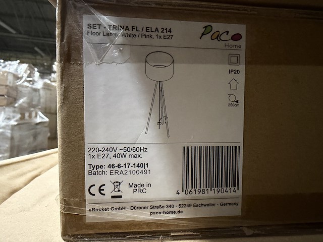 Mix pallet met 52 stuks design verlichting paco home – verkrijgbaar op bol.com en amazon - afbeelding 5 van  6