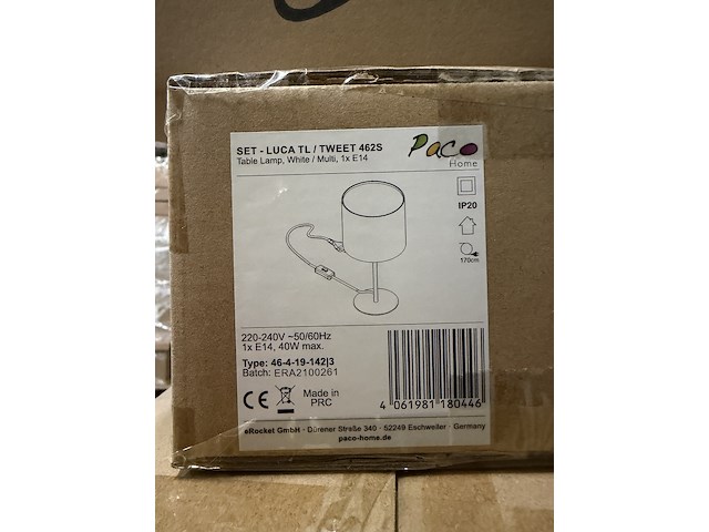 Mix pallet met 52 stuks design verlichting paco home – verkrijgbaar op bol.com en amazon - afbeelding 6 van  6