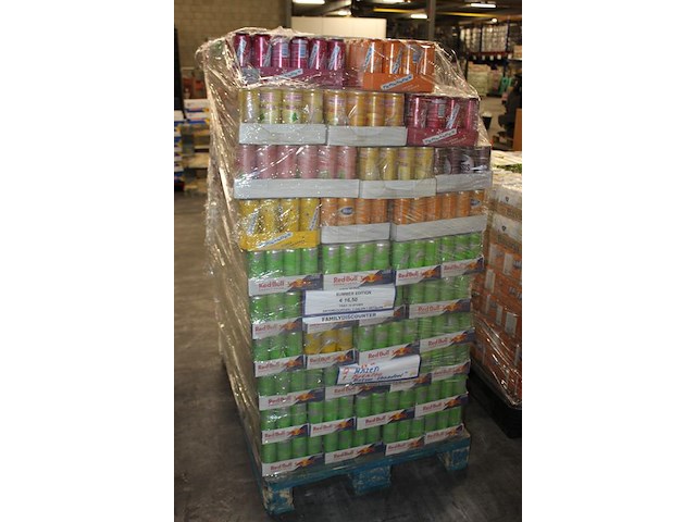 Mix pallet met fris- en energydranken. tht gedeeltelijk verlopen. bod is inclusief 288 euro statiegeldwaarde - afbeelding 3 van  3