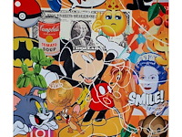 Mixed media/acryl handbewerkt simon bruno - afbeelding 1 van  1