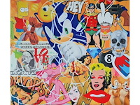 Mixed media/acryl handbewerkt simon bruno - afbeelding 1 van  1