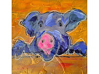 Mixed media/acryl op doek bram - afbeelding 1 van  2