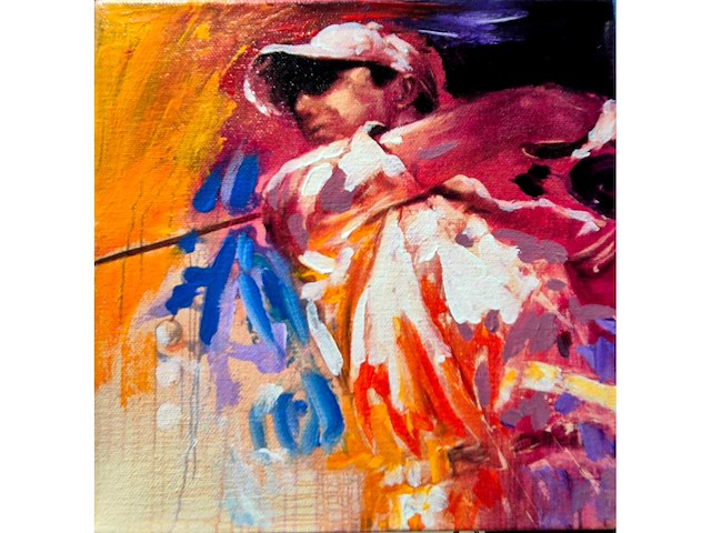 Mixed media/acryl op doek jochem - afbeelding 1 van  2